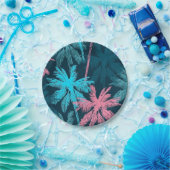 Assiettes En Carton Motif palmier (Fête)