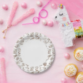 Assiettes En Carton motif papier (Fête)
