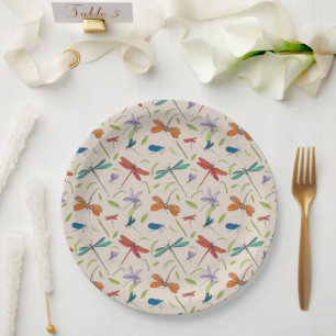 Assiettes En Carton Motif papillon de la teigne