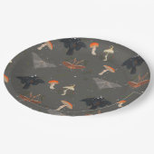 Assiettes En Carton Motif papillon de la teigne de champignon (Angle)