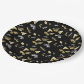 Assiettes En Carton Motif papillon de papillon noir (Angle)