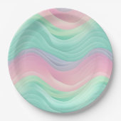 Assiettes En Carton Motif Pastel (Devant)