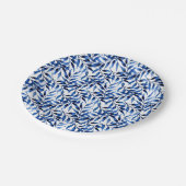 Assiettes En Carton Motif peint à la main d'encre d'aquarelle (Angle)