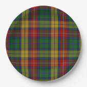 Assiettes En Carton Motif Plaid Buchanan Clan Tartan (Devant)
