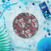 Assiettes En Carton Motif Plaid Des Filles Hex (Fête)