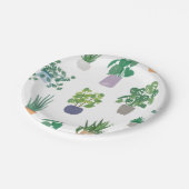 Assiettes En Carton motif plante (Angle)