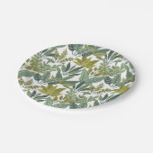 Assiettes En Carton motif plante (Angle)