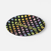 Assiettes En Carton Motif Pois Rainbow (Angle)