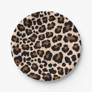 Assiettes En Carton motif poster de animal