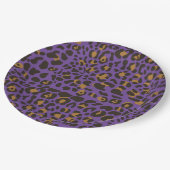 Assiettes En Carton Motif Poster de animal Leopard Jaguar (Angle)
