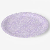 Assiettes En Carton Motif pourpre (Angle)