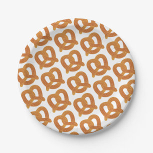 Assiettes En Carton Motif Pretzel