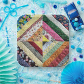 Assiettes En Carton Motif Quilt artisanal (Fête)