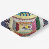 Assiettes En Carton Motif Quilt artisanal (Angulaire)