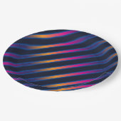 Assiettes En Carton motif Retro Neon des années 80 (Angle)