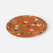 Assiettes En Carton Motif rétro scandinave (Angle)