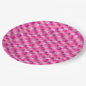 Assiettes En Carton Motif rose de Pixelated (Angle)