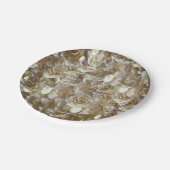 Assiettes En Carton Motif Rose d'Ivoire – Art Floral Élégant (Angle)