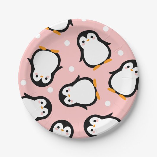 Assiettes En Carton Motif rose motif mignon (Devant)