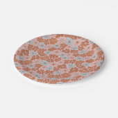 Assiettes En Carton Motif sans couture rétro (Angle)