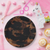 Assiettes En Carton Motif sans fil Tortoiseshell, Chic TortoiseShell (Fête)