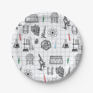Assiettes En Carton Motif scientifique en chimie scientifique