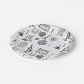 Assiettes En Carton Motif scientifique en chimie scientifique (Angle)