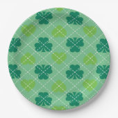 Assiettes En Carton Motif shamrock (Devant)