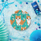 Assiettes En Carton Motif simple d'illustration de chien mignon de (Fête)