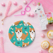 Assiettes En Carton Motif simple d'illustration de chien mignon de (Fête)