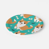 Assiettes En Carton Motif simple d'illustration de chien mignon de (Angle)