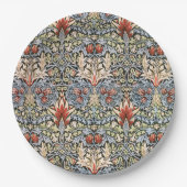Assiettes En Carton Motif Snakeshead (par William Morris) (Devant)