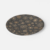 Assiettes En Carton Motif Snowflake (Angle)