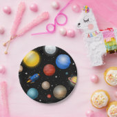 Assiettes En Carton Motif spatial (Fête)