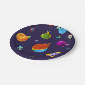 Assiettes En Carton Motif spatial (Angle)