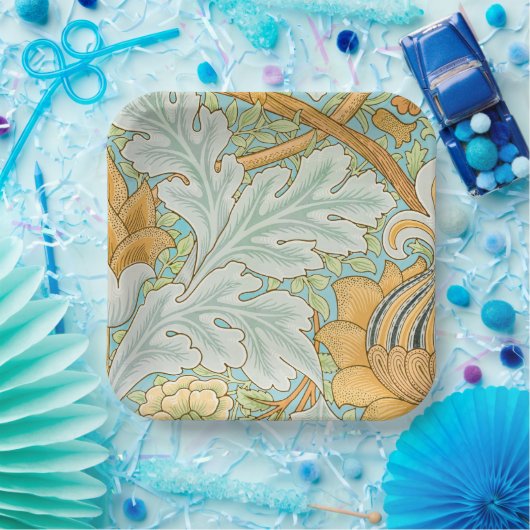 Assiettes En Carton Motif St James (par William Morris) (Fête)