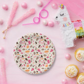 Assiettes En Carton Motif Terrazzo (Fête)