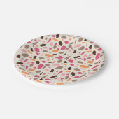 Assiettes En Carton Motif Terrazzo (Angle)