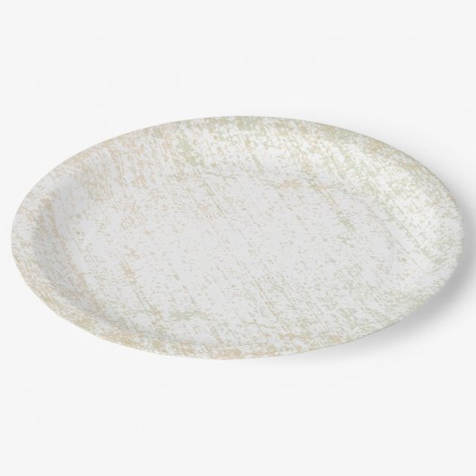 Assiettes En Carton Motif texturé brut Vert jaune doré (Angle)