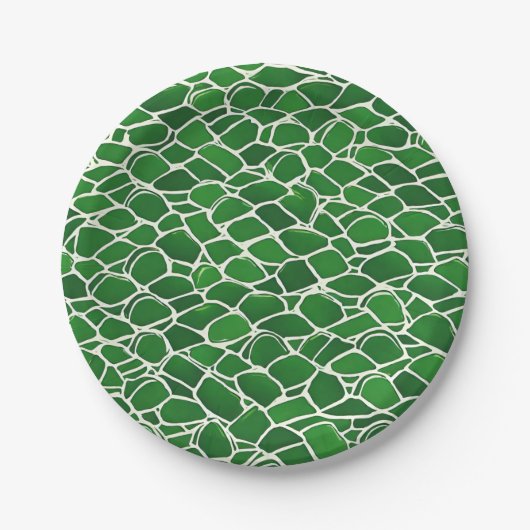Assiettes En Carton Motif Tortue Shell (Devant)