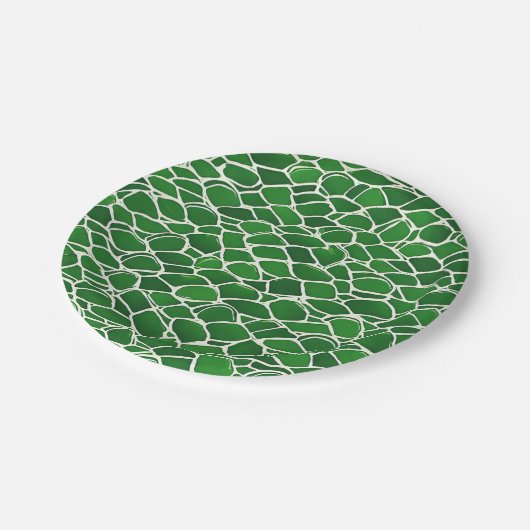 Assiettes En Carton Motif Tortue Shell (Angle)