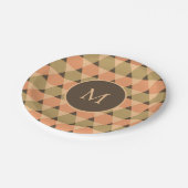 Assiettes En Carton Motif triangles (Angle)