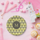 Assiettes En Carton Motif triangles (Fête)