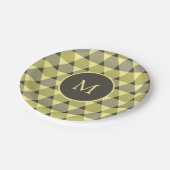 Assiettes En Carton Motif triangles (Angle)