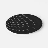 Assiettes En Carton Motif unique avec logo/image téléchargée (Angle)