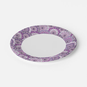 Assiettes En Carton Motif Vintage