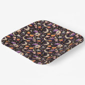 Assiettes En Carton Motif Whimsical Halloween Night Sky (Angulaire)