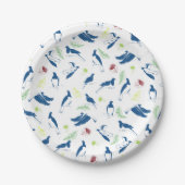 Assiettes En Carton Motif Wood Pigeon Kereru (Devant)