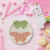 Assiettes En Carton Motifs papillons décoratifs sur Arrière - plan crè (Fête)