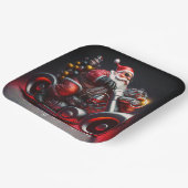 Assiettes En Carton Moto de Noël Père Noël (Angulaire)
